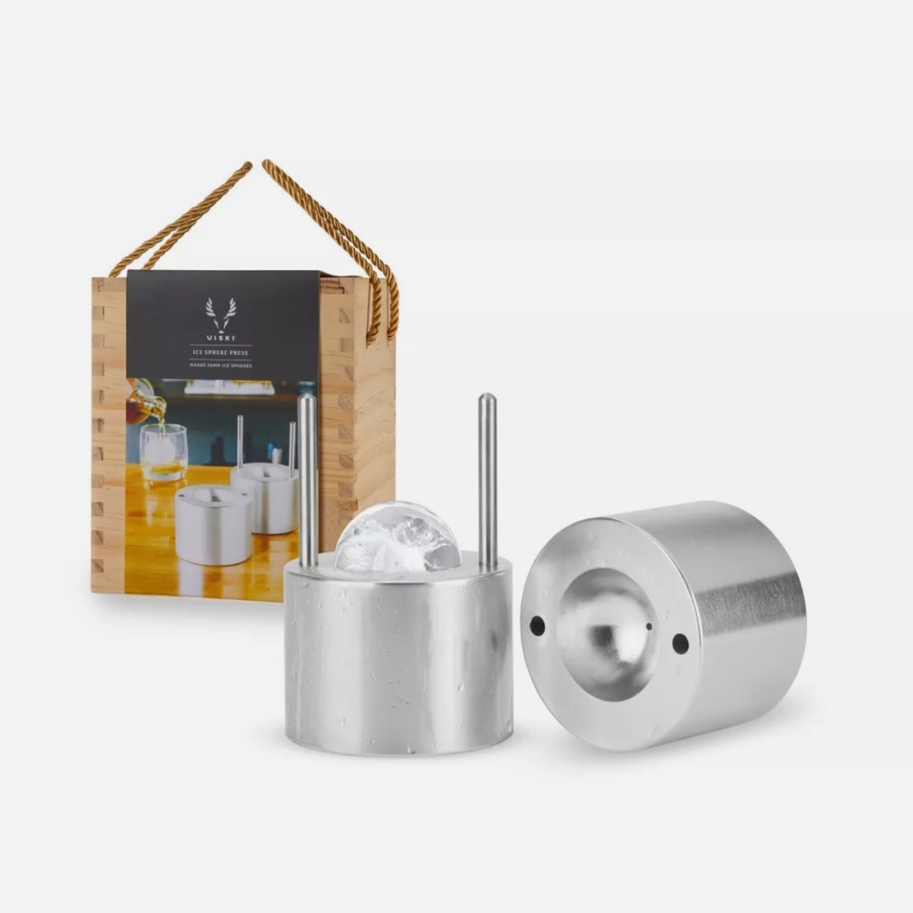 NEW Viski Aluminum Cocktail Ice Ball Maker 55mm